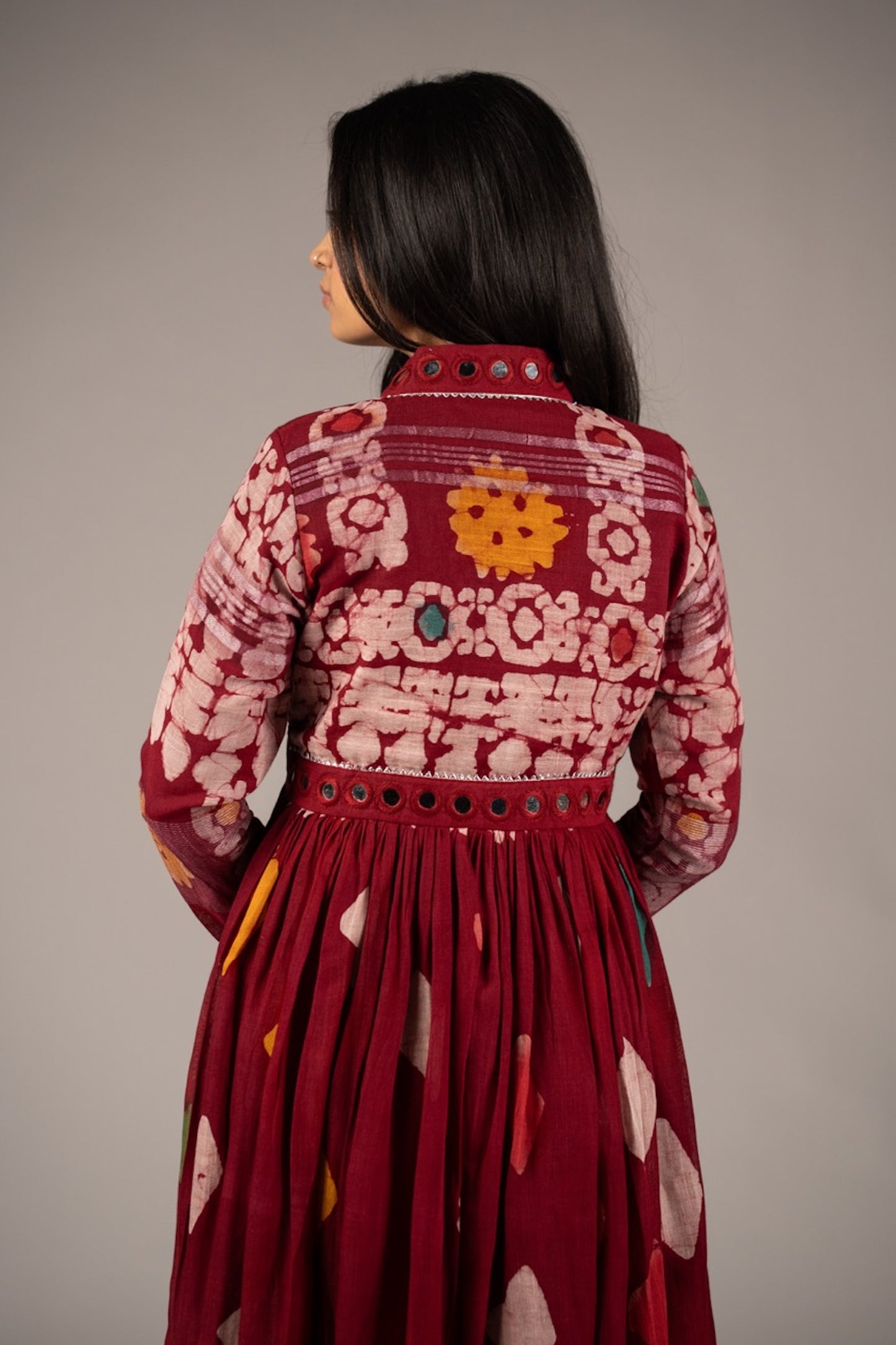 Seraya Mirror Work Dress