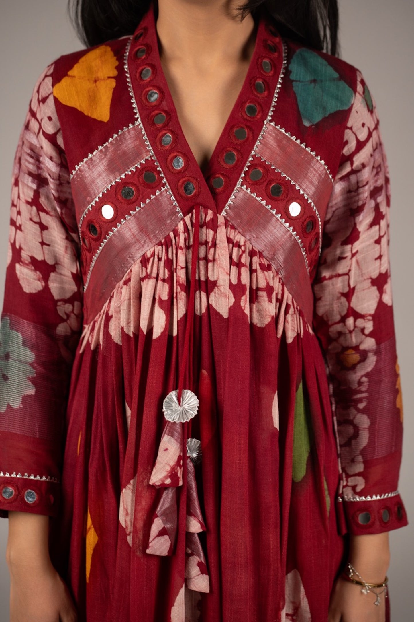 Seraya Mirror Work Dress