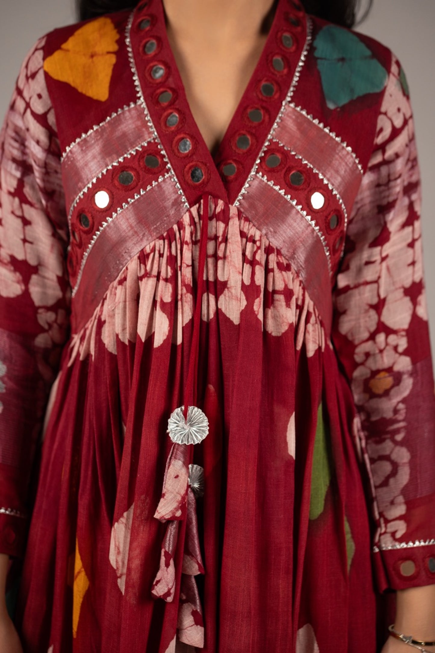 Seraya Mirror Work Dress