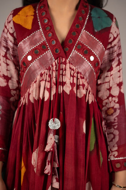 Seraya Mirror Work Dress