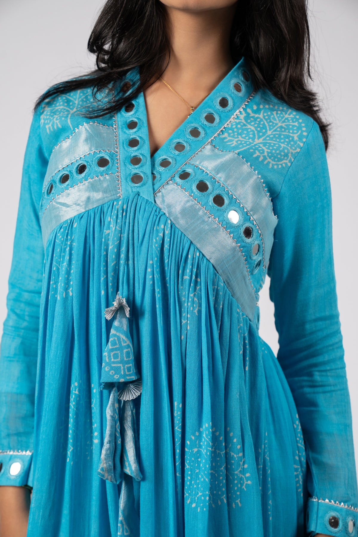 Firoza Sheesh Mirror Work Dress