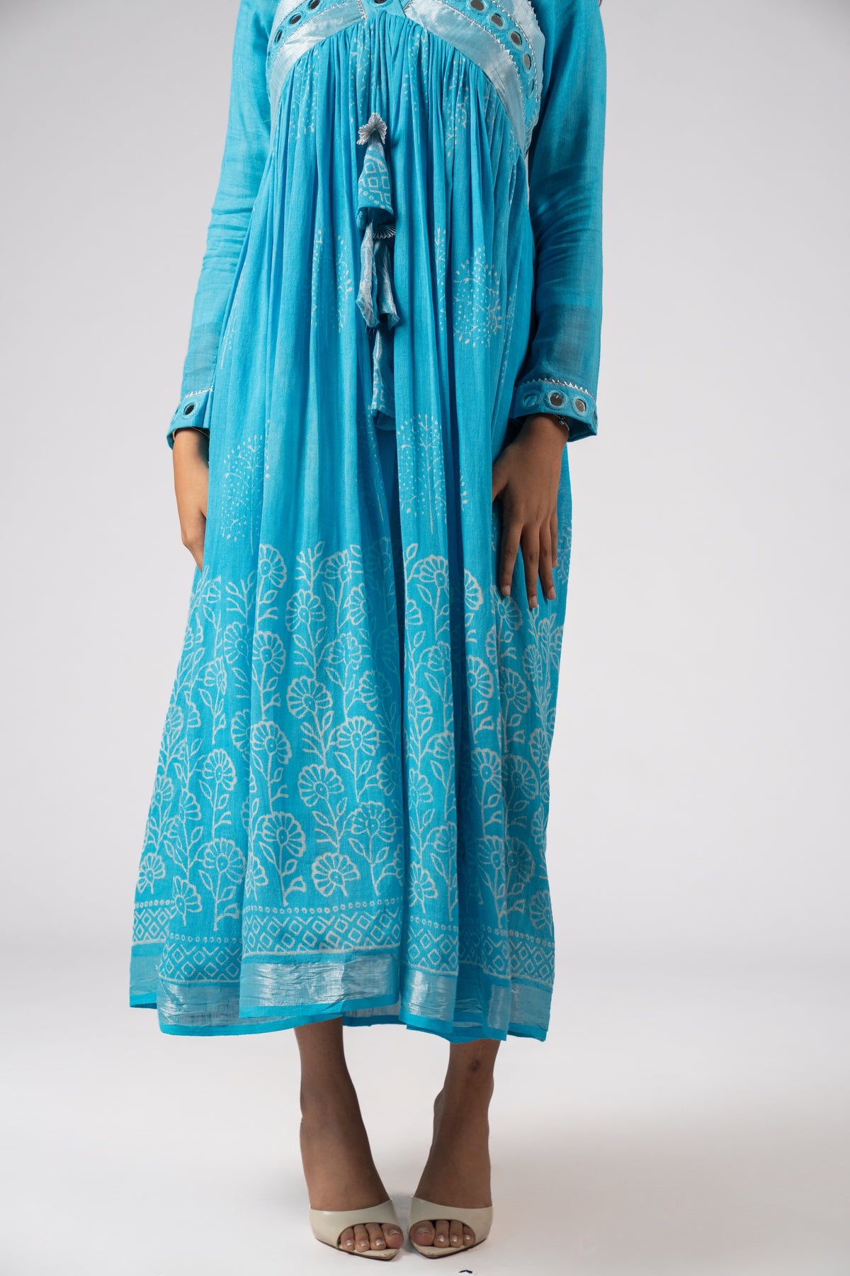 Firoza Sheesh Mirror Work Dress