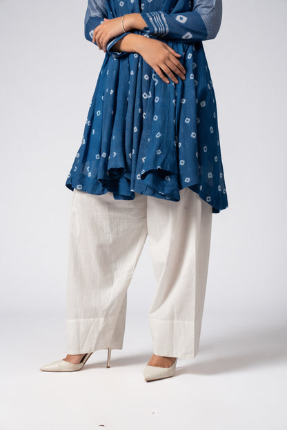 Cream Ivory Cotton Farshi Pants