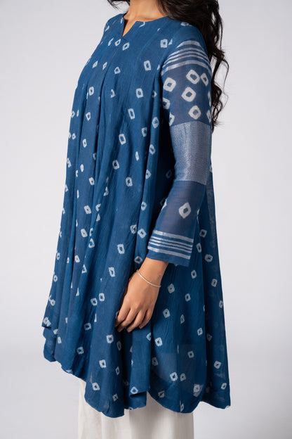 Neelrekha Bandhani Flare Kurta