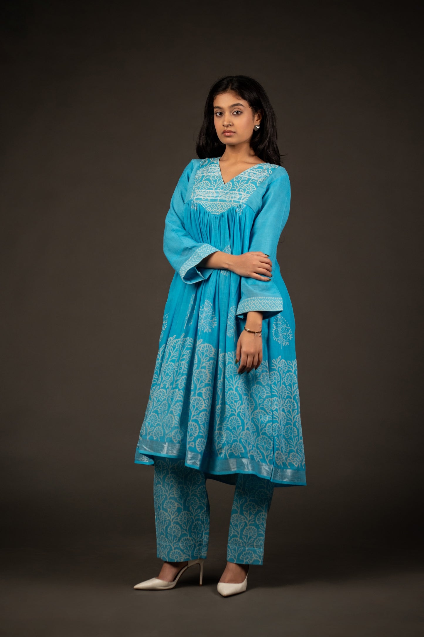 Zevah Azure Pant Kurta Set