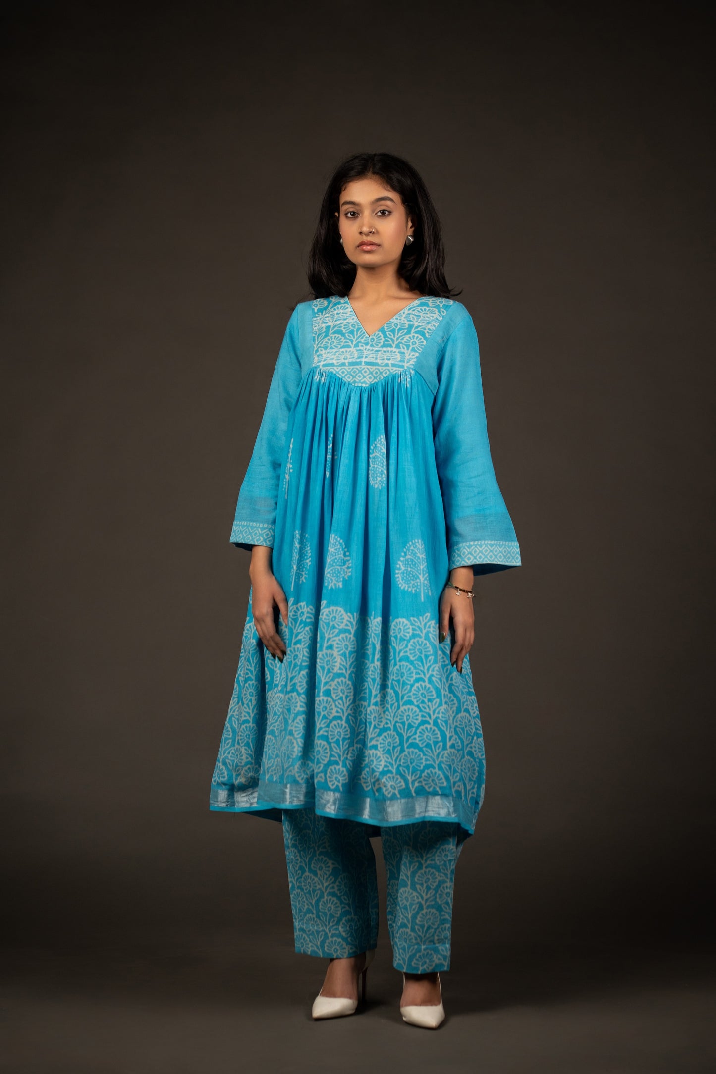 Zevah Azure Pant Kurta Set