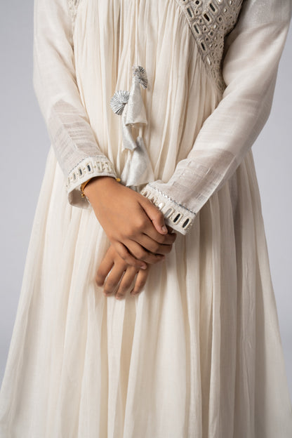 Mahveen Sheesh Mirror Work Dress