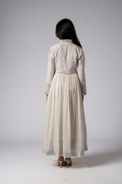 Mahveen Sheesh Mirror Work Dress