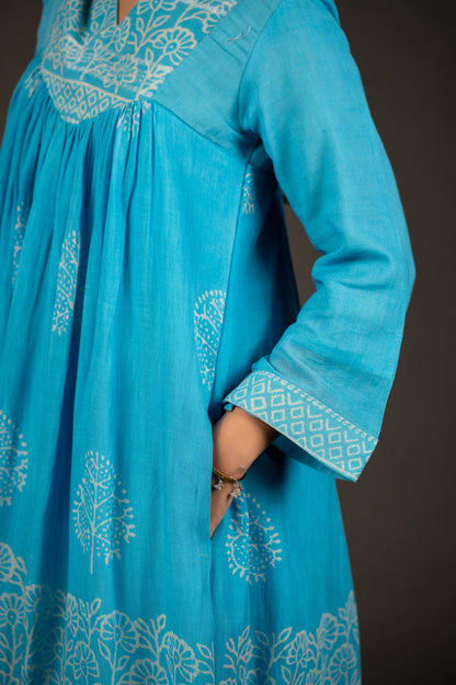Zevah Azure Pant Kurta Set