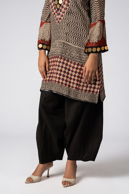 Qissa Handblock Printed Linen Kurta