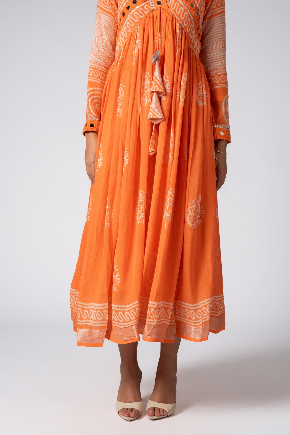 Aroha Sheesh Mirror Work Dress