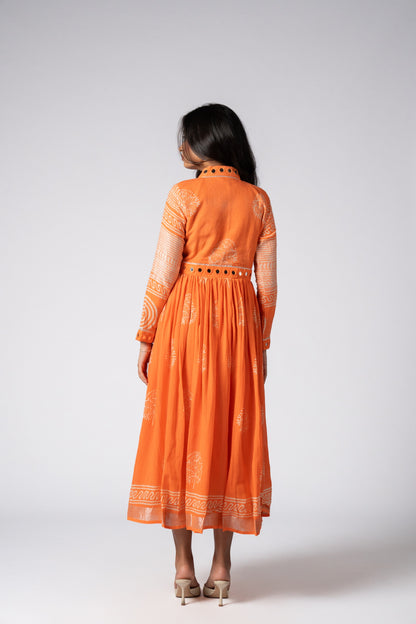 Aroha Sheesh Mirror Work Dress