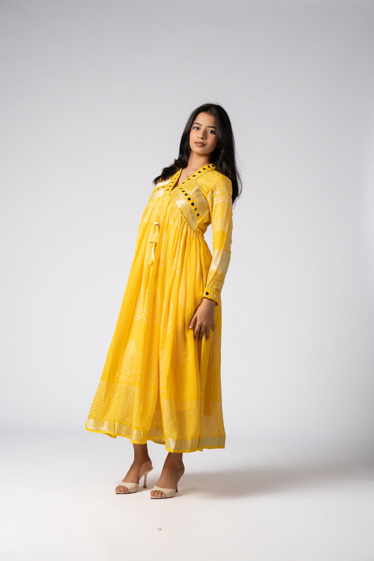 Zareen Sheesh Mirror Work Dress