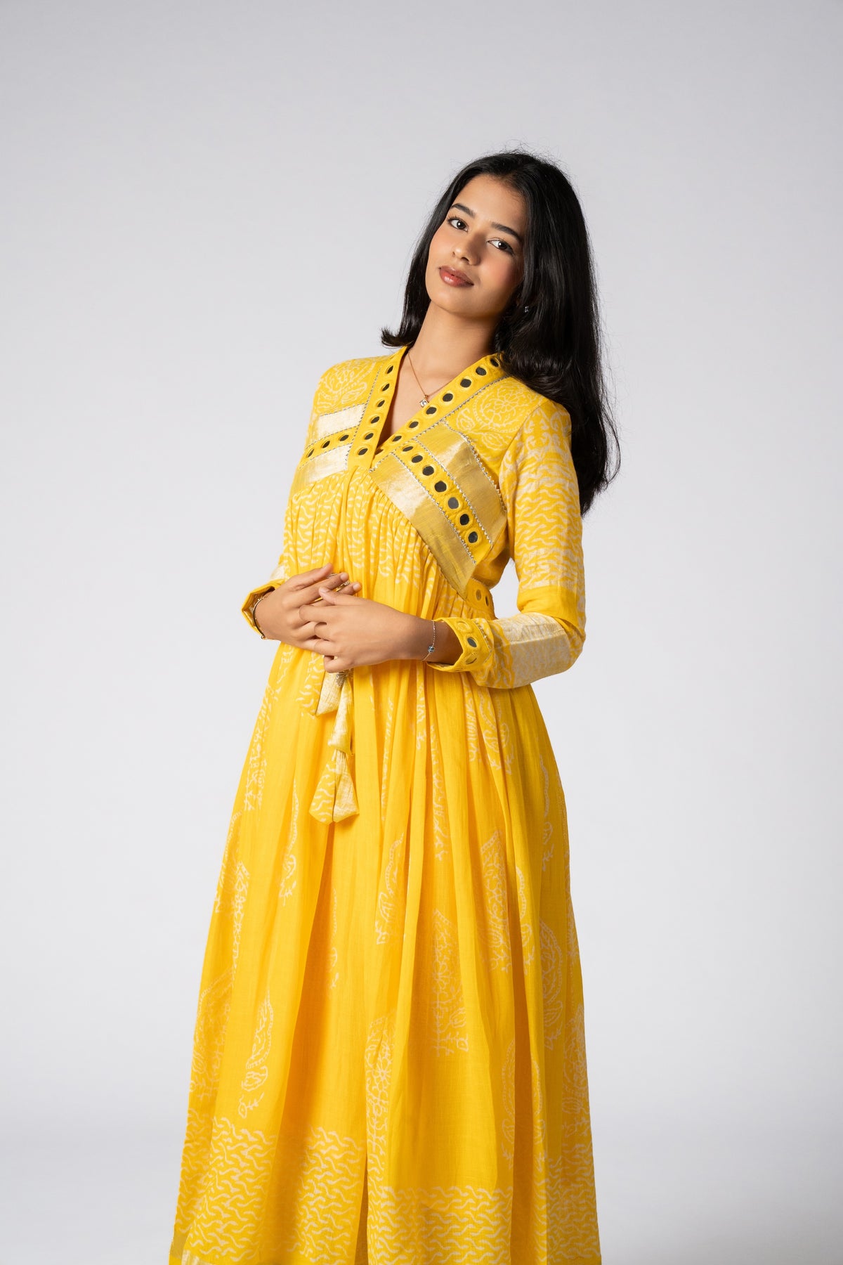 Zareen Sheesh Mirror Work Dress