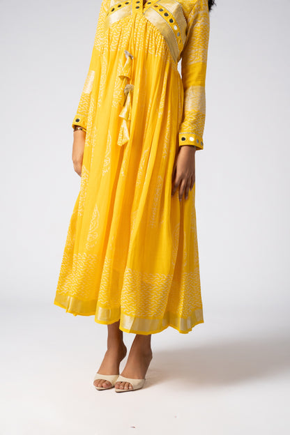 Zareen Sheesh Mirror Work Dress