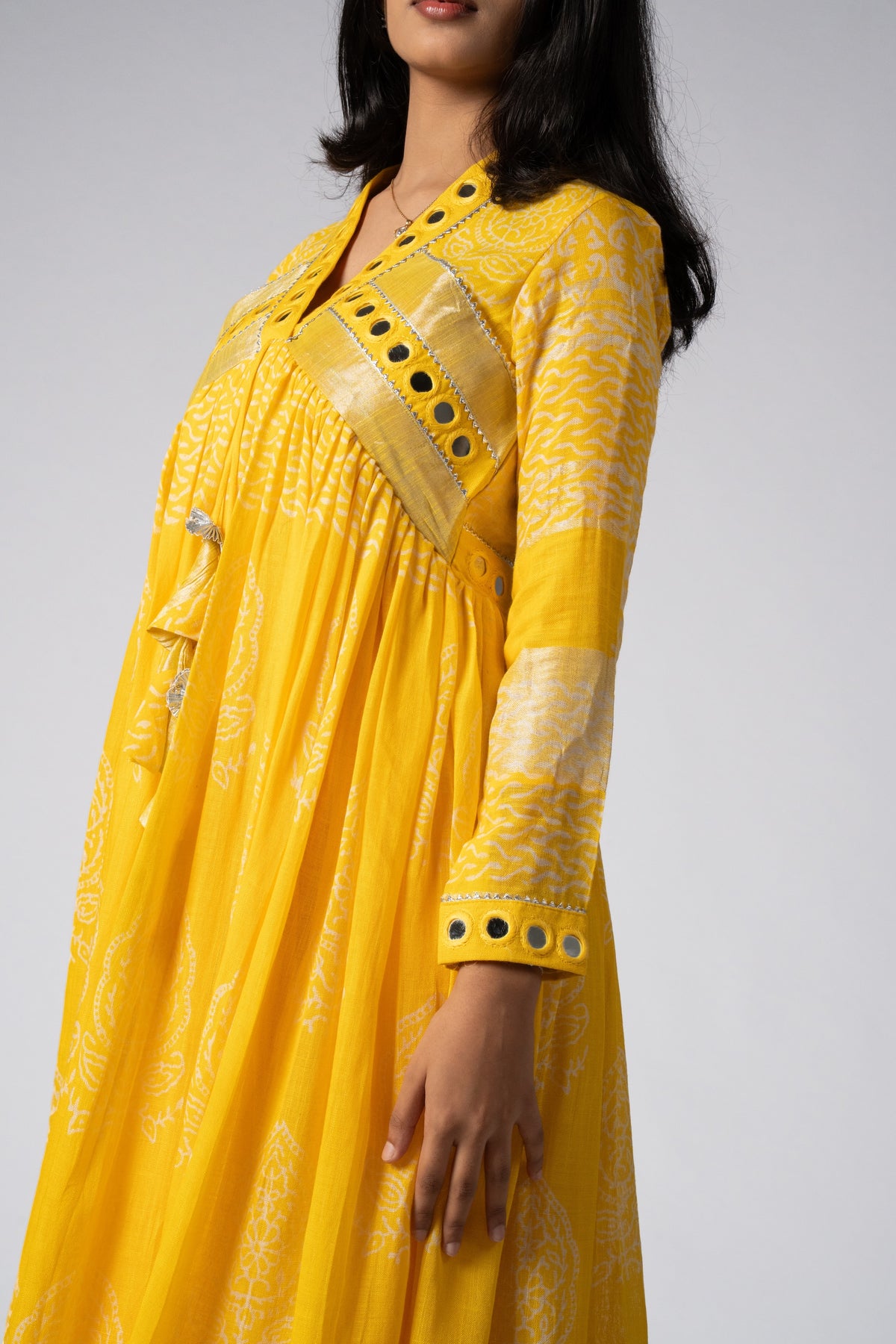 Zareen Sheesh Mirror Work Dress