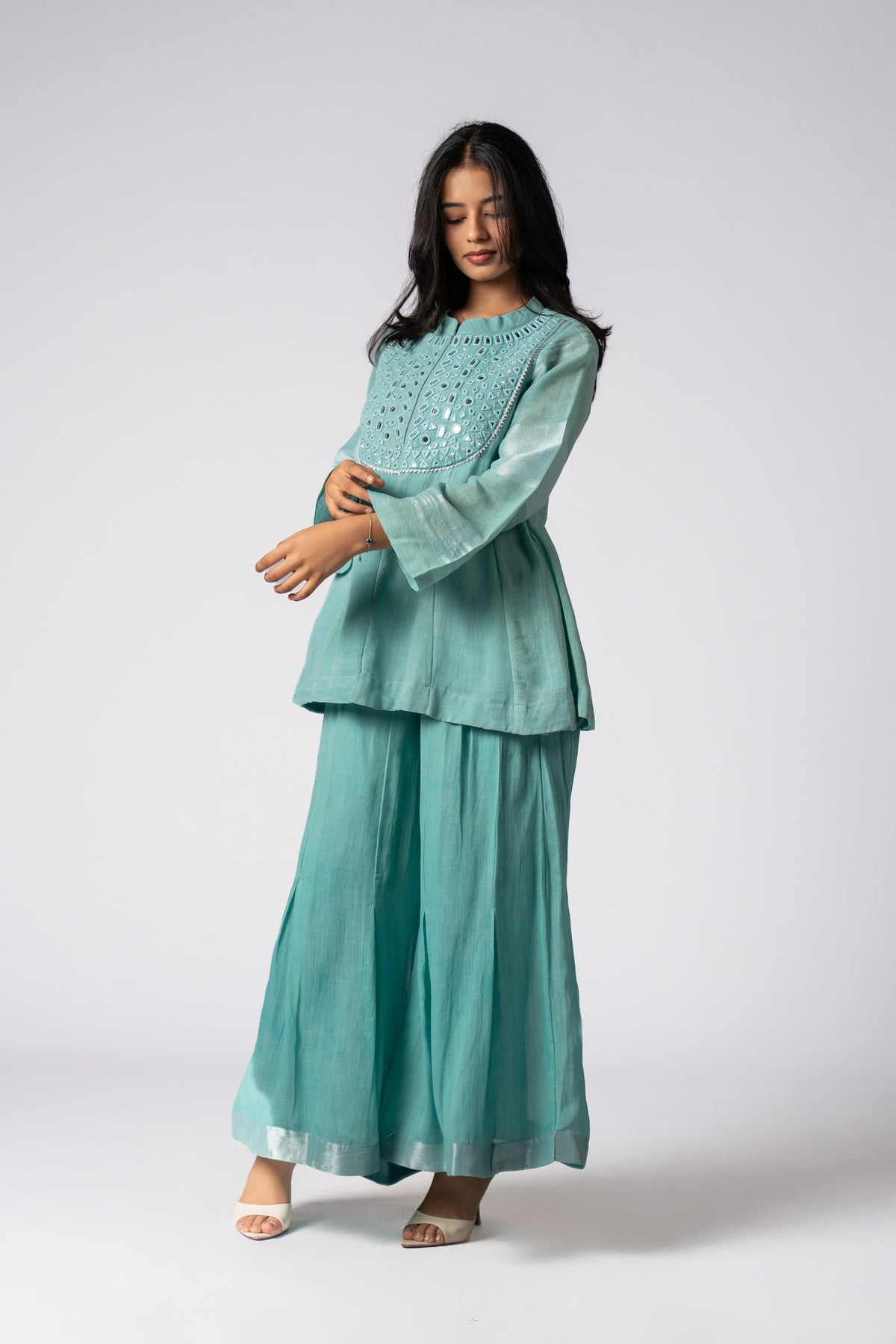 Aab-e-Turq Kali Sheesh Co-ord Set
