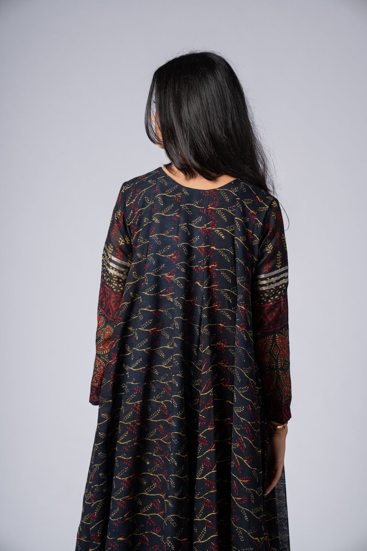 Vanraaz Linen Flare Dress