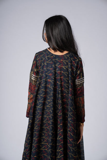 Vanraaz Linen Flare Dress