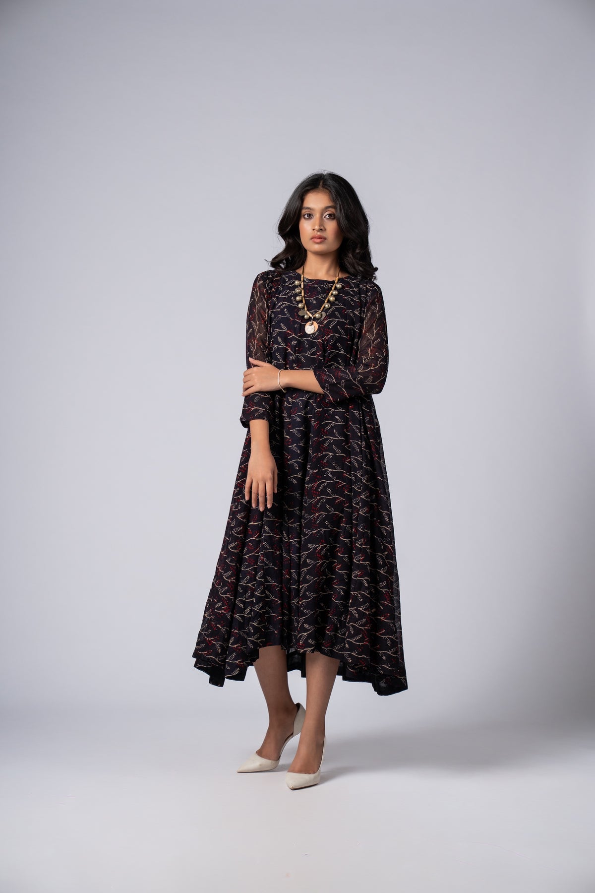 Neelraaz Noir Flare Dress