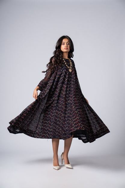 Neelraaz Noir Flare Dress