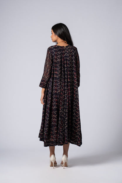 Neelraaz Noir Flare Dress