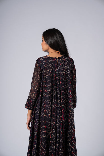 Neelraaz Noir Flare Dress