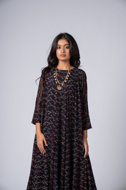 Neelraaz Noir Flare Dress
