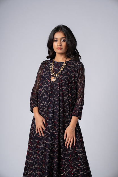 Neelraaz Noir Flare Dress