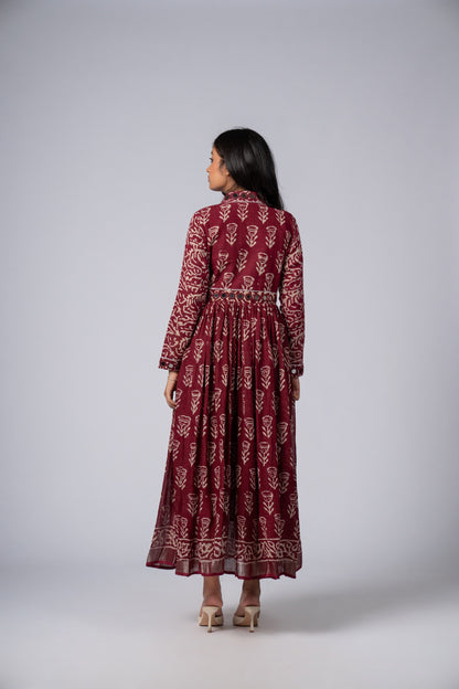 Mehrasa Mirror Work Dress