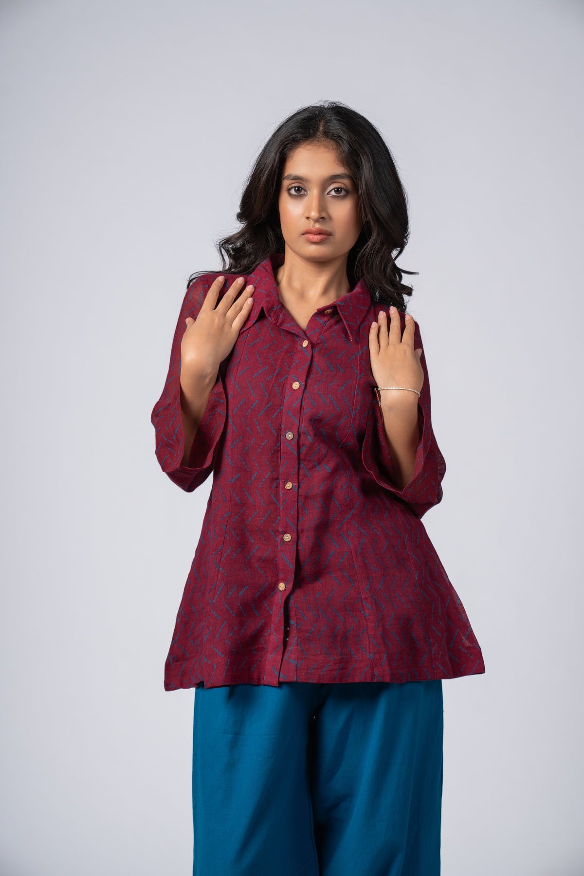 Raqm Linen Shirt