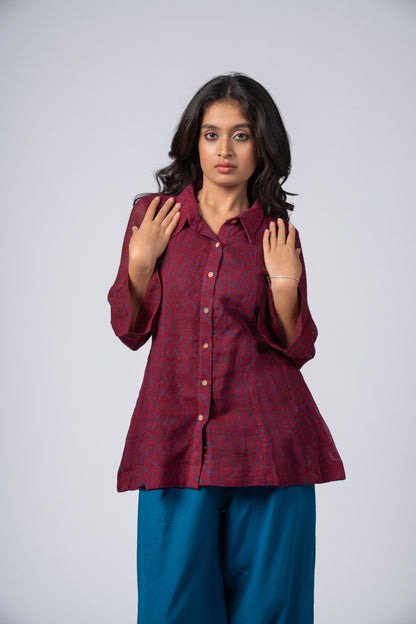 Raqm Linen Shirt