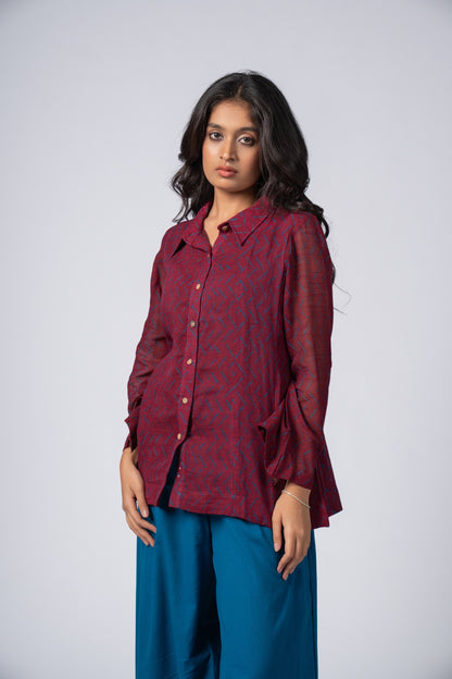Raqm Linen Shirt