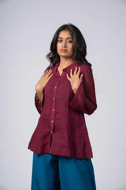 Raqm Linen Shirt