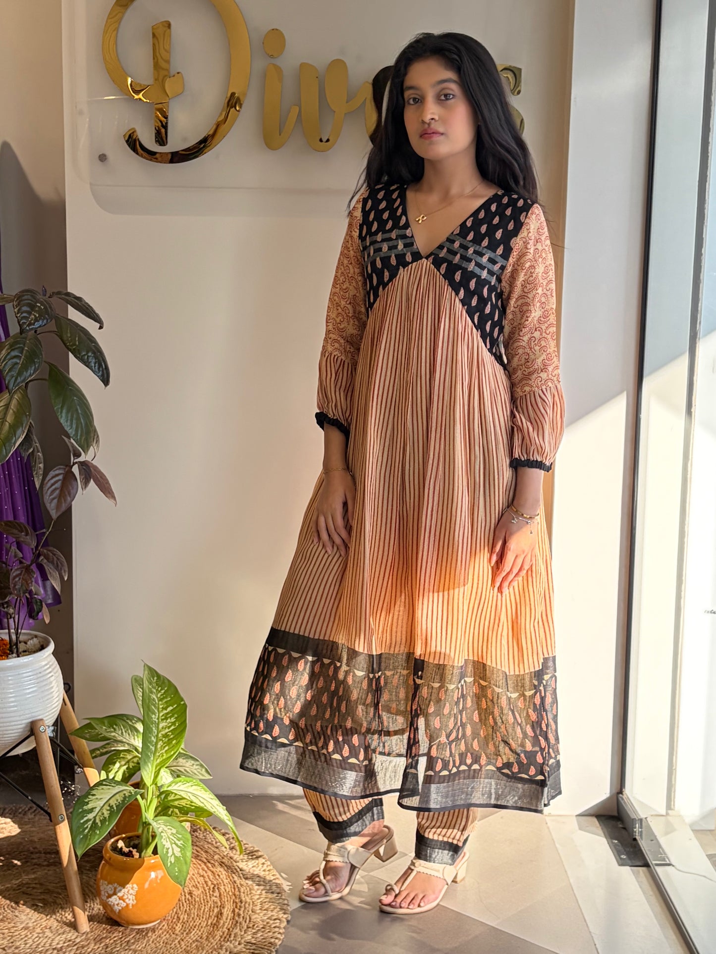 Ivory Laal Linen Ensemble