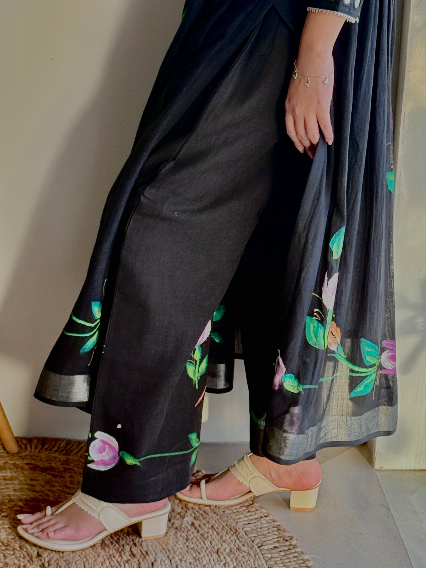 Liora Brush Painted Pant Kurta Set