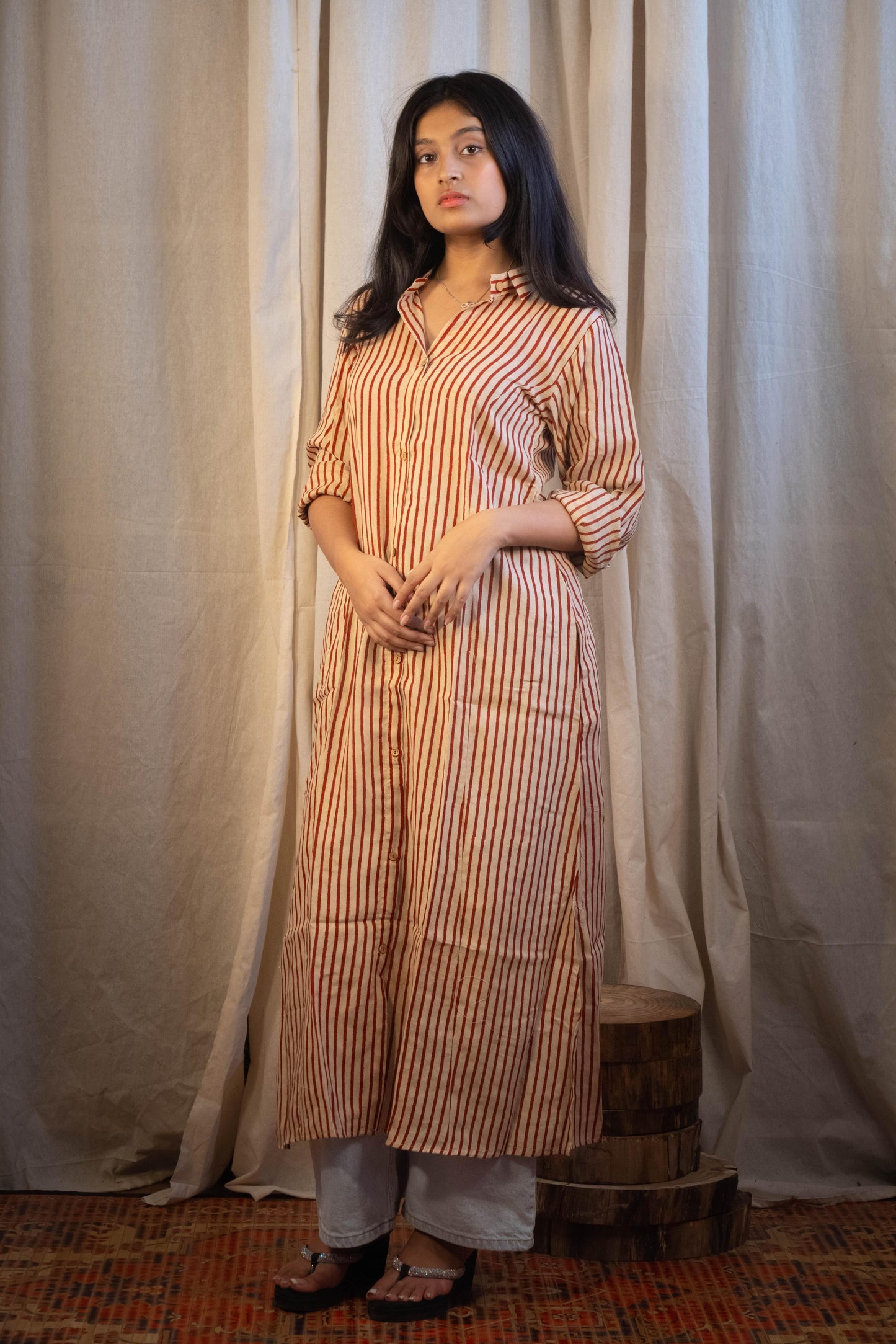 Nora Long Shirt Lining Tunic in Modal